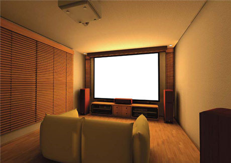 イメージ:ホームシアターのある家