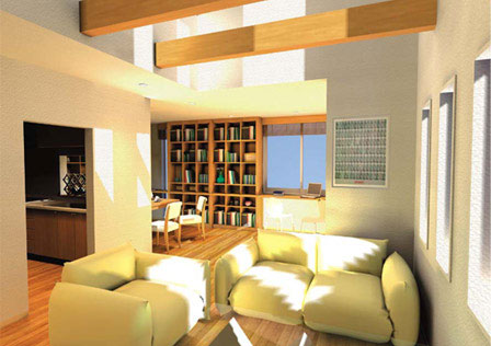 イメージ:ライブラリーのある家